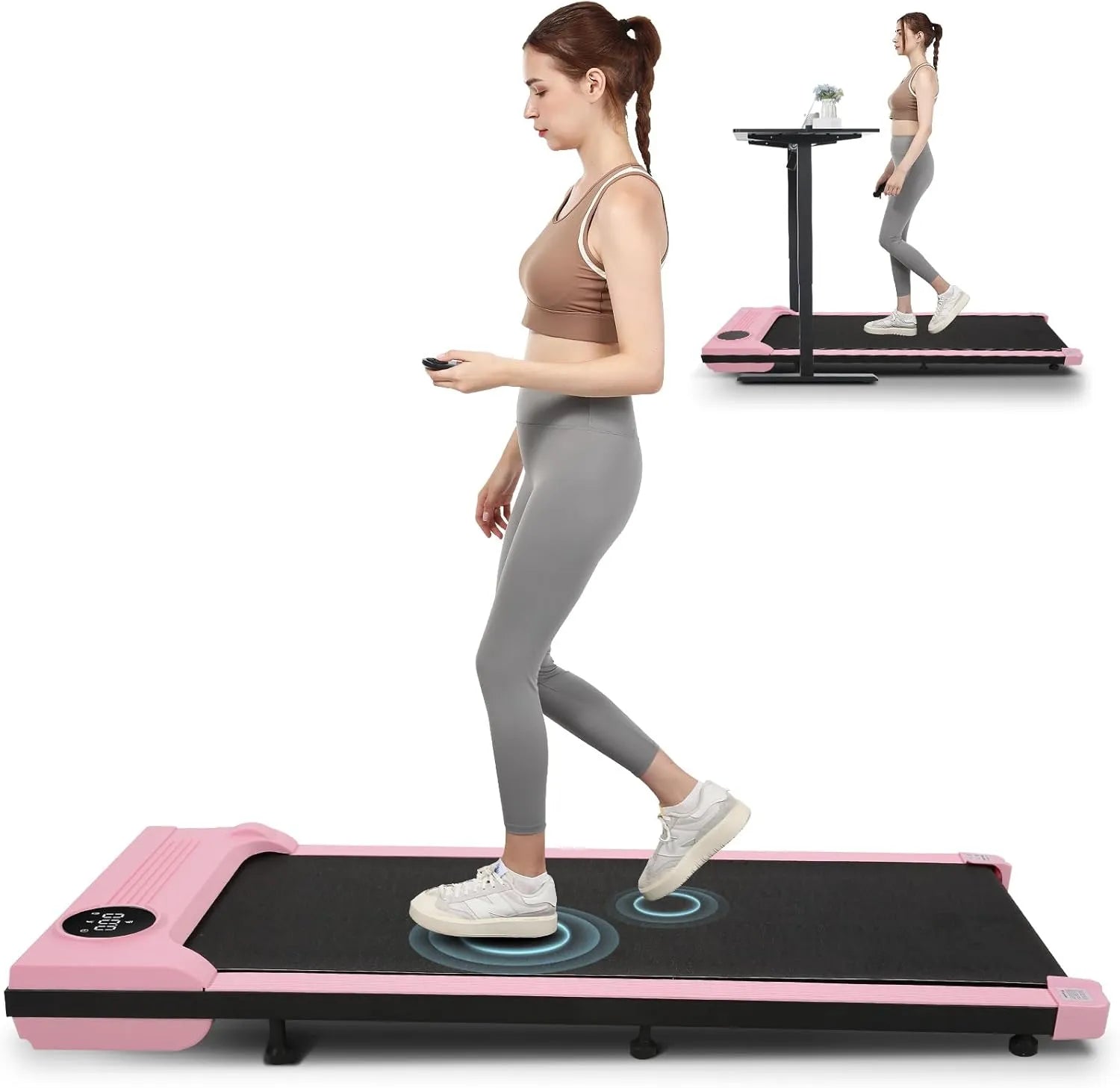 Under Desk Treadmill,3 in 1 Walking Pad Treadmill for Home