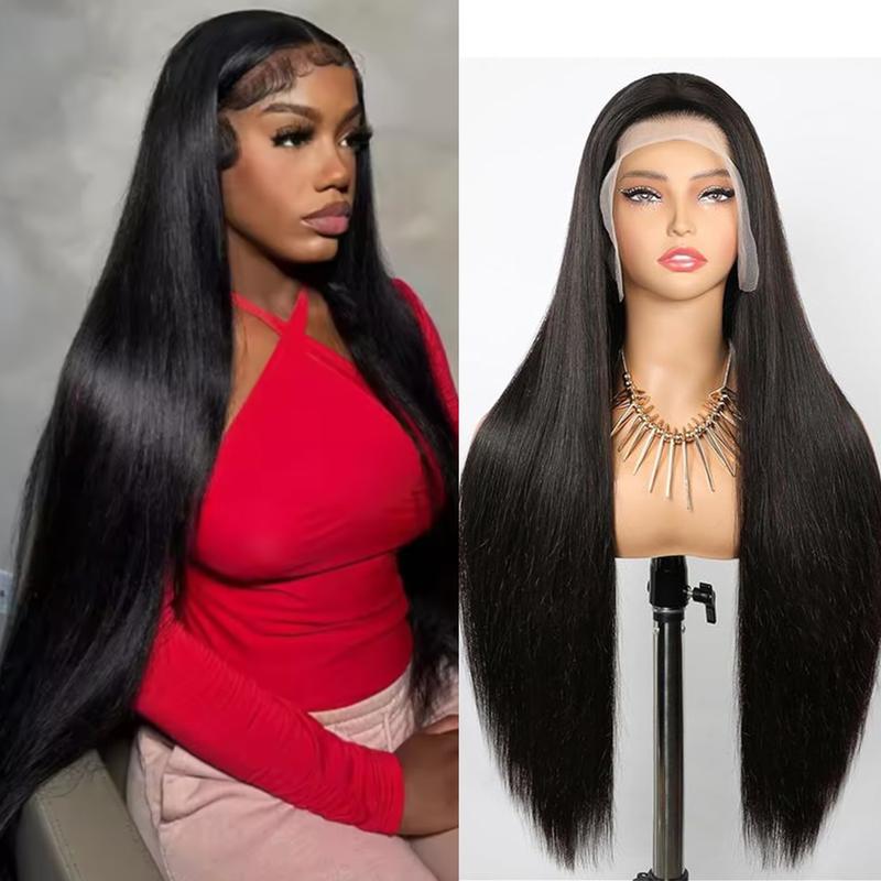 Wigs by Denisse | Silk Straight HD Lace Front Wig — Brazilian Human Hair, 180% Density